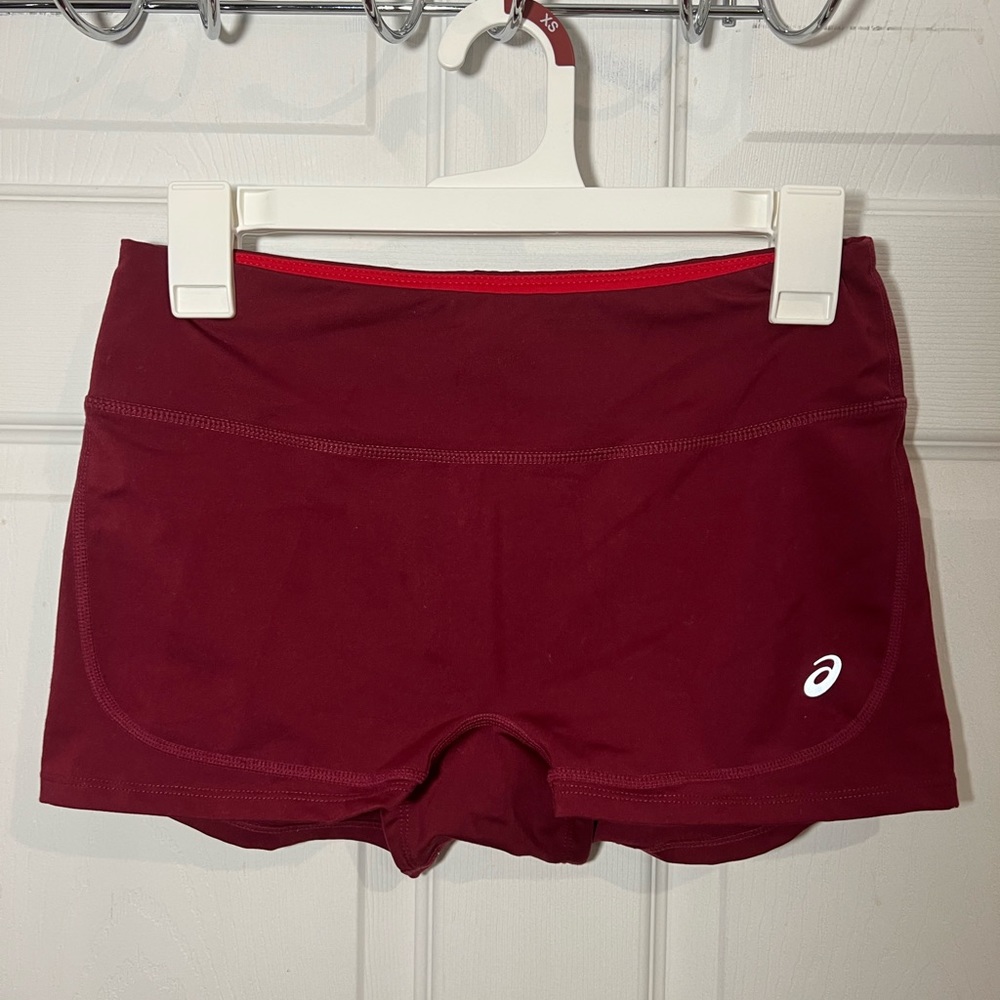 ASICS maroon spandex